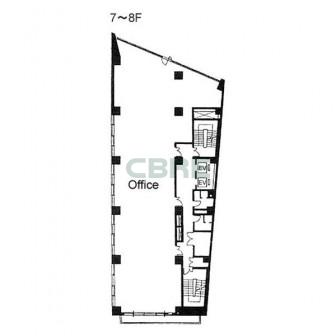 7階〜8階 平面図