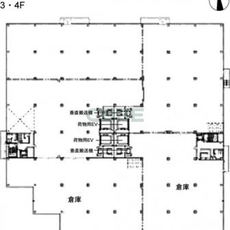 3階〜4階 平面図