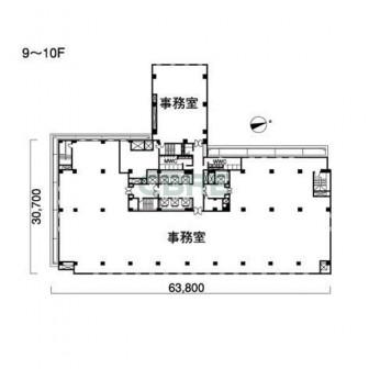 9階〜10階 平面図