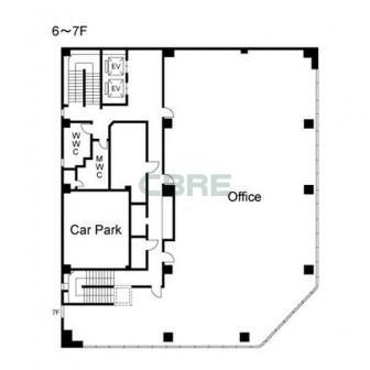 6階〜7階 平面図