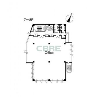 7階〜8階 平面図