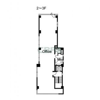 2階〜3階 平面図