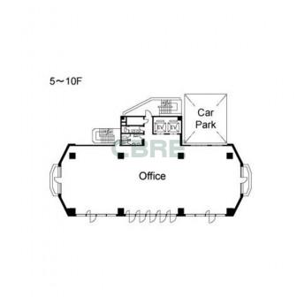5階〜10階 平面図