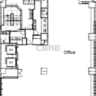 3階〜8階 平面図