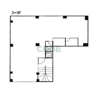 2階〜3階 平面図