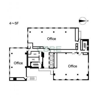 4階〜5階 平面図
