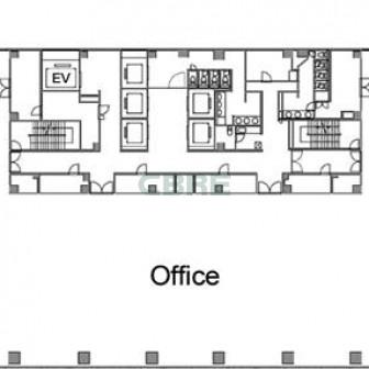 3階〜10階 平面図