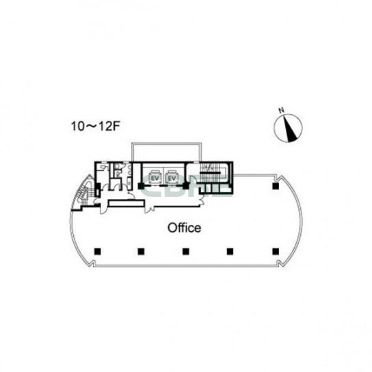 10階〜12階 平面図