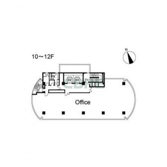 10階〜12階 平面図