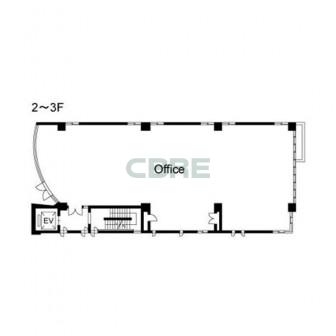 2階〜3階 平面図