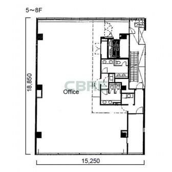 5階〜8階 平面図