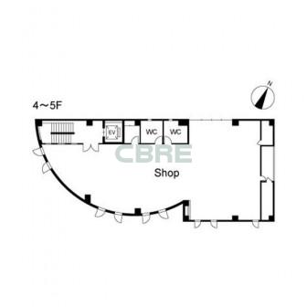 4階〜5階 平面図