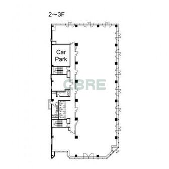 2階〜3階 平面図