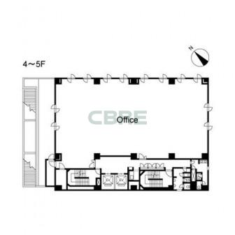 4階〜5階 平面図