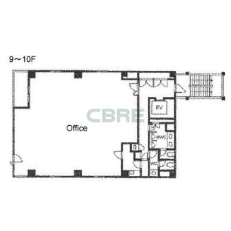9階〜10階 平面図