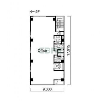 4階〜5階 平面図