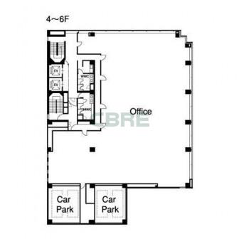 4階〜6階 平面図