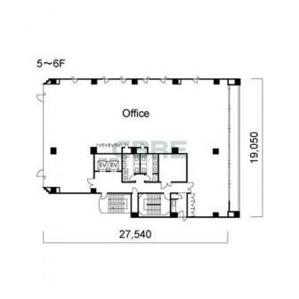 5階〜6階 平面図