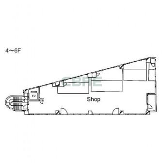 4階〜6階 平面図