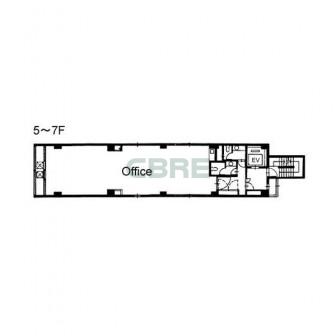 5階〜7階 平面図
