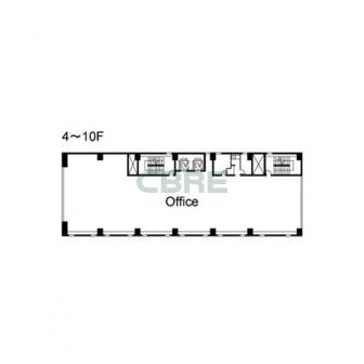 4階〜10階 平面図