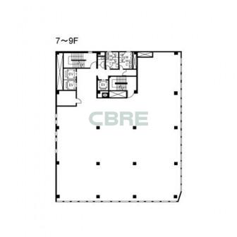 7階〜9階 平面図