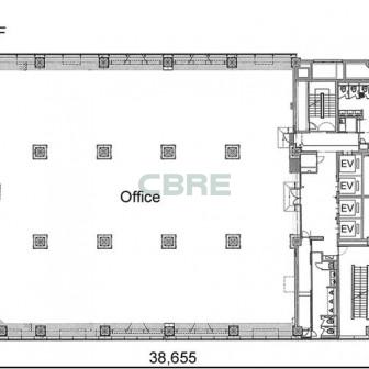 3階〜8階 平面図