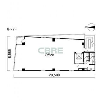 6階〜7階 平面図