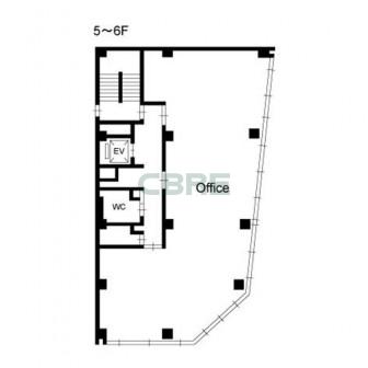 5階〜6階 平面図