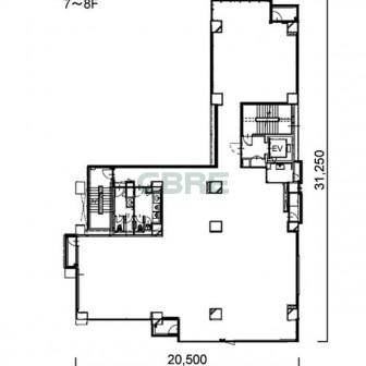 7階〜8階 平面図