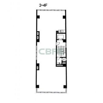 2階〜4階 平面図