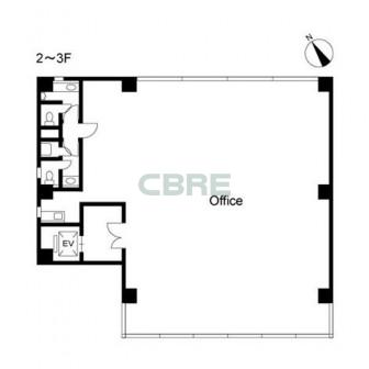2階〜3階 平面図