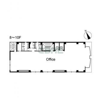 8階〜10階 平面図