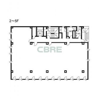 2階〜5階 平面図