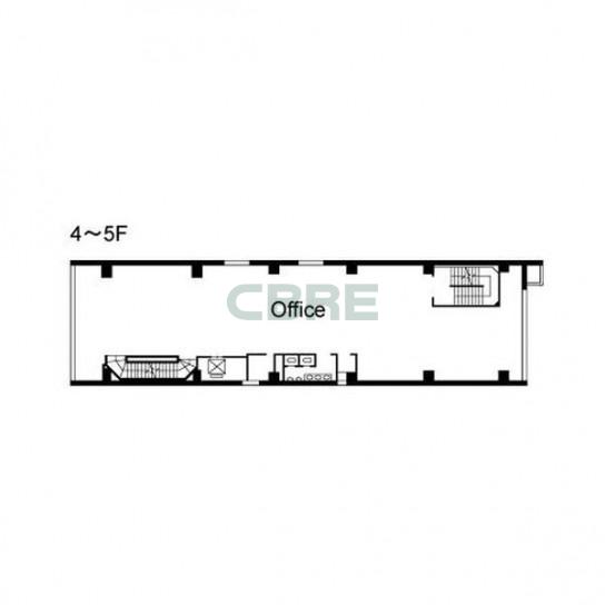 4階〜5階 平面図