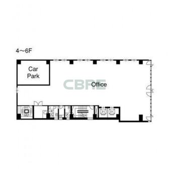 4階〜6階 平面図