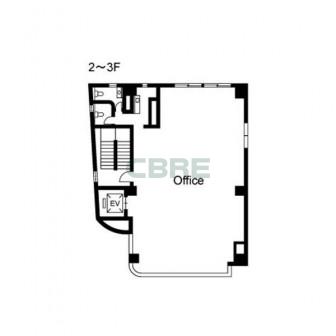 2階〜3階 平面図