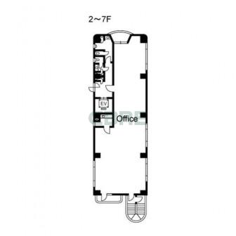 2階〜7階 平面図