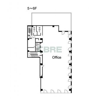 5階〜6階 平面図