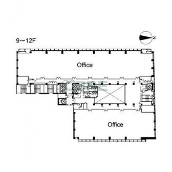 9階〜12階 平面図