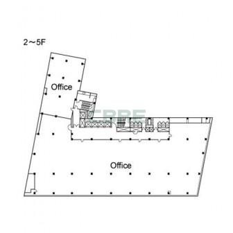 2階〜5階 平面図