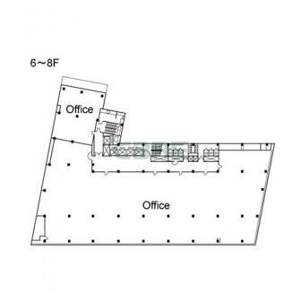 6階〜8階 平面図