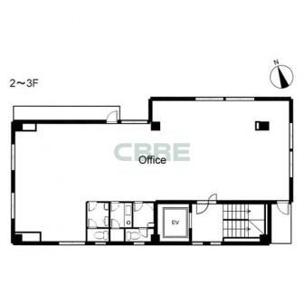 2階〜3階 平面図