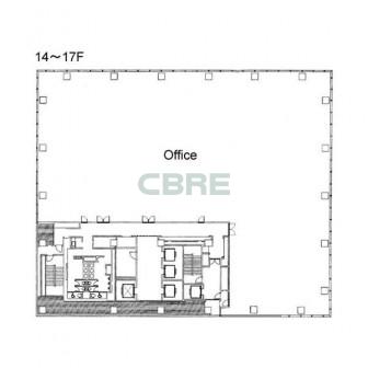 14階〜17階 平面図