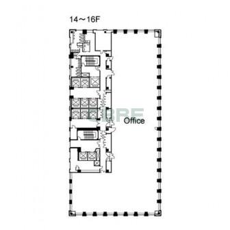 14階〜16階 平面図