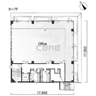 6階〜7階 平面図