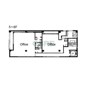 5階〜6階 平面図