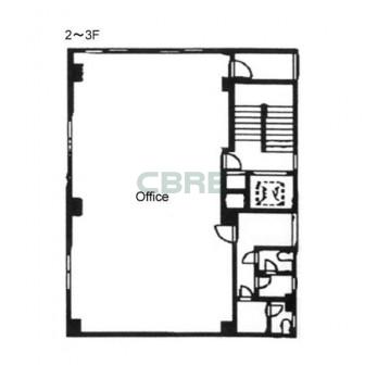 2階〜3階 平面図
