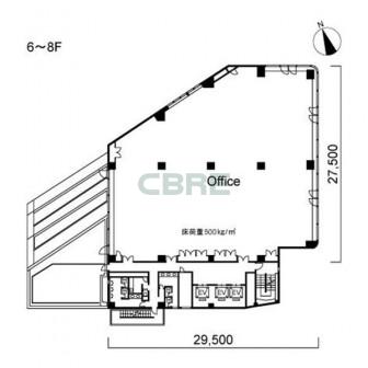 6階〜8階 平面図