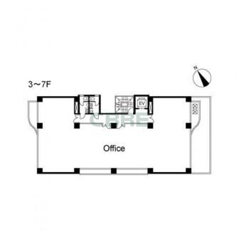 3階〜7階 平面図